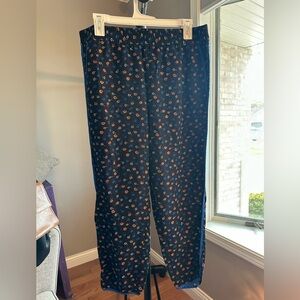 Madewell Navy Floral Pants